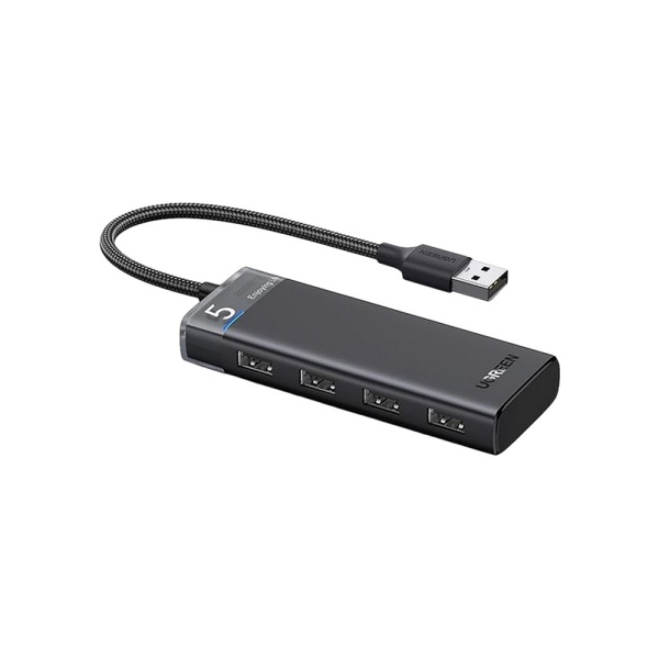 Разветвитель UGREEN CM653 4-Port USB-A Hub, черный