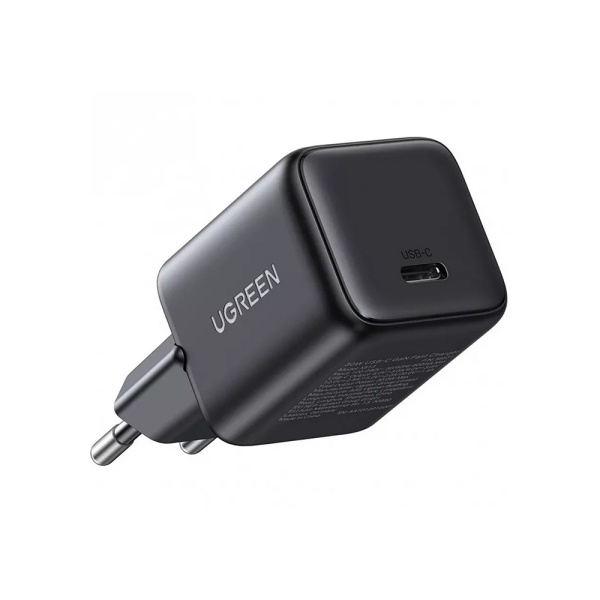 СЗУ UGREEN X513 30W USB-C GaN Fast Charger с кабелем USB-C-USB-C, 1м, черный