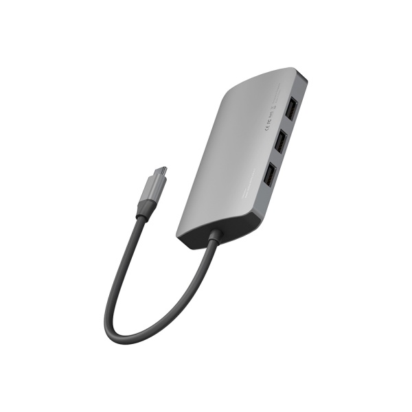 Разветвитель Energea AluHUB HD Pro 2 8-in-1 Superspeed Aluminium USB-C 100W Gunmetal