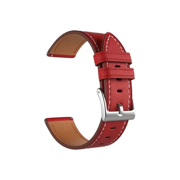 Ремешок кожаный для часов Lyambda Nembus 22мм, красный