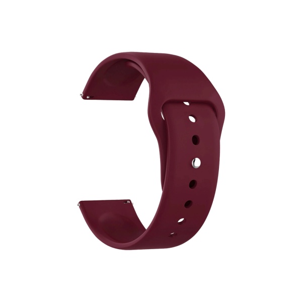Ремешок силиконовый для часов Lyambda Altair 22мм, тёмно-красный