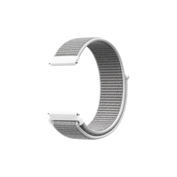 Ремешок нейлоновый для часов Lyambda Vega 22мм, серебряный